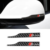 Audi Sline Carbon Fiber Rearview Mirror Car Stickers Emblem Decal