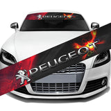 130x21cm Peugeot Car Front Trunk Windshield Sunshade Sticker Decal
