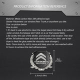 Citroen Metal Carbon Fiber Car Rear Sticker Shield Trunk Emblem Badge Decal