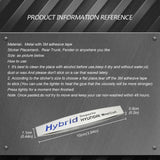 2pcs Hyundai Hybrid Logo Metal Car Fender Side Badge Decal Rear Emblem Sticker