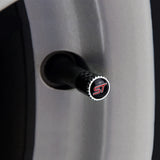 4pcs/set Ford ST Logo Carbon Fiber Car Air Valve Stem Caps Auto Tyre Valve Covers with Wrench