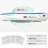 8pcs Cadillac Car Door Handle Bowl Wrist Transparent Protector Anti-collision Decal