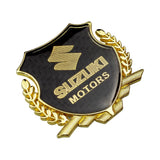 Suzuki Metal Carbon Fiber Car Rear Sticker Shield Trunk Emblem Badge Decal