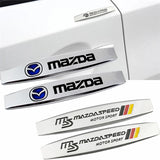 2pcs Mazda Metal Car Fender Side Badge Decal Rear Emblem Sticker