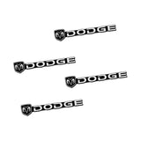 4pcs/set Dodge Durango Journey Ram Challenger Charger Metal Car Stereo Sticker Auto Audio Emblem Decal