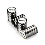 4pcs/set Jeep Car Wheel Tire Air Covers Dust Proof Tire Valve Caps