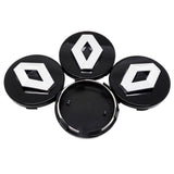 4pcs/set 58mm 57mm Renault ABS Car Wheel Hub Center Caps Covers