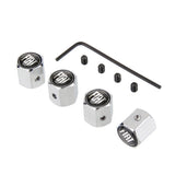4pcs/set Fiat Anti-Theft Car Air Valve Stem Cap Auto Tyre Valve Covers