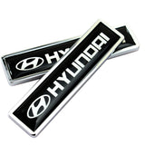 2pcs/set Hyundai Logo Metal Car Side Sticker Auto Emblem Badge