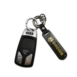 Dodge Carbon Fiber Car Logo Keychain Keyring