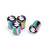 4pcs/set Suzuki Logo Car Air Valve Stem Caps Auto Tyre Valve Covers