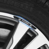 4pcs/set 9cm Hyundai Aluminum Alloy Car Wheel Rim Tyre Sticker