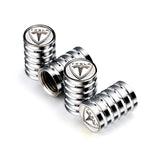 4pcs/set Tesla Car Wheel Tire Air Covers Dust Proof Tire Valve Caps