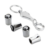 4pcs/set Citroen Logo Car Air Valve Stem Caps Auto Tyre Valve Covers with Wrench