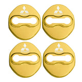 4pcs/set Mitsubishi Ralliart Stainless Steel Car Door Lock Cover Protection