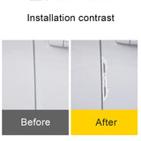 4pcs Jaguar Car Door Bumper Strip Anti-collision Protection Sticker