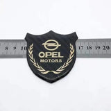 Opel Metal Carbon Fiber Car Rear Sticker Shield Trunk Emblem Badge Decal