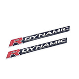 Land Rover R DYNAMIC Logo Metal Car Rear Sticker Decal Auto Fender Side Emblem Badge