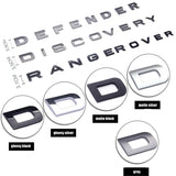 Land Rover Range Rover Defender Letter ABS Car Front Hood Bonnet Cover Emblem Badge Sticker
