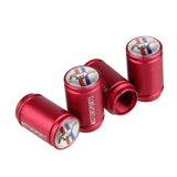 4pcs/set Ford Mustang Logo Matte Car Air Valve Stem Caps Auto Tyre Valve Covers