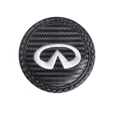 2pcs/set Infiniti Carbon Fiber Car Water Coaster Non-slip Mat