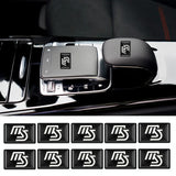 10pcs Mazda MS Epoxy Car Armrest Button Sticker