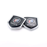 2PCS Buick Metal Car Rear Sticker Shield Trunk Emblem Badge Decal