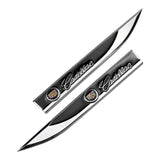 2pcs/set Cadillac V Metal Car Fender Side Sticker Emblem Badge Decal