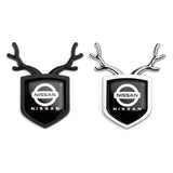 Nissan ABS Deer Car Rear Sticker Shield Trunk Emblem Badge Decal