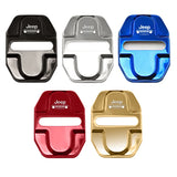 4pcs/set Jeep Cherokee Stainless Steel Car Door Lock Cover Protection