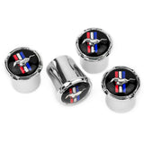 4pcs/set Ford Mustang Logo Car Air Valve Stem Caps Auto Tyre Valve Covers