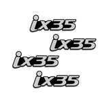 4pcs/set Hyundai Creta Elantra Getz IX35 Santafe Solaris Tucson Metal Car Stereo Sticker Auto Audio Emblem Decal
