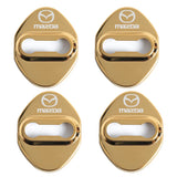 4pcs/set Mazda Stainless Steel Car Door Lock Cover Protection