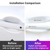 8pcs Cadillac Car Door Handle Bowl Wrist Transparent Protector Anti-collision Decal