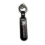 Citroen Carbon Fiber Car Logo Keychain Keyring