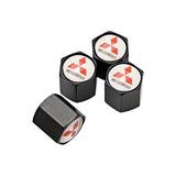 4pcs/set Mitsubishi Car Air Valve Stem Cap Auto Tyre Valve Covers
