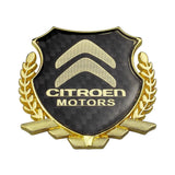 Citroen Metal Carbon Fiber Car Rear Sticker Shield Trunk Emblem Badge Decal