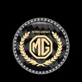 MG Logo Carbon Fiber Car Engine One-click Start Stop Button Cover Sticker