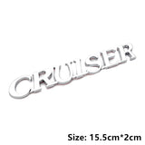 Car Front Bumper Badge Rear Decal for Land Cruiser Prado Landfree VX TX TX.L VX.L 5.7 V6 V8 GX.R VX.R VX.S VX.R.i GX.R.i