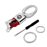 Buick Logo PU Leather Braided Rope Car Keychain