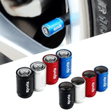 4pcs/set Jaguar Logo Sport Matte Car Air Valve Stem Caps Auto Tyre Valve Covers