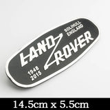 14.5x5.5cm Land Rover Metal Car Front Grille Emblem Badge