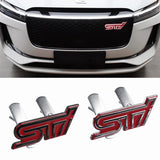 Subaru STI Metal Car Front Hood Grille Emblem Badge Auto Rear Sticker Decal