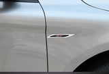 2pcs Dodge RT Logo Metal Car Sider Fender Sticker Emblem Badge
