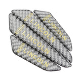 4pcs/set Lincoln Carbon Fiber Car Door Anti-Scratch Sticker Door Side Protection Bumper Strips