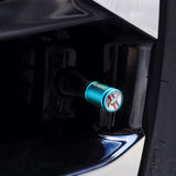 4pcs/set Ford Mustang Logo Matte Car Air Valve Stem Caps Auto Tyre Valve Covers