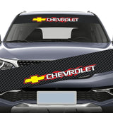 130x21cm Chevrolet Car Front Trunk Windshield Sunshade Sticker Decal