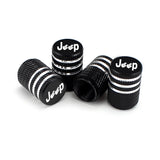 4pcs/set Jeep Skull Gesture Metal Car Wheel Tire Valve Stem Caps Covers