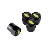 4pcs/set Chevrolet Corvette Car Air Valve Stem Cap Auto Tyre Valve Covers