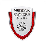 Nissan Metal Shield Car Rear Sticker Auto Window Emblem Badge Decal